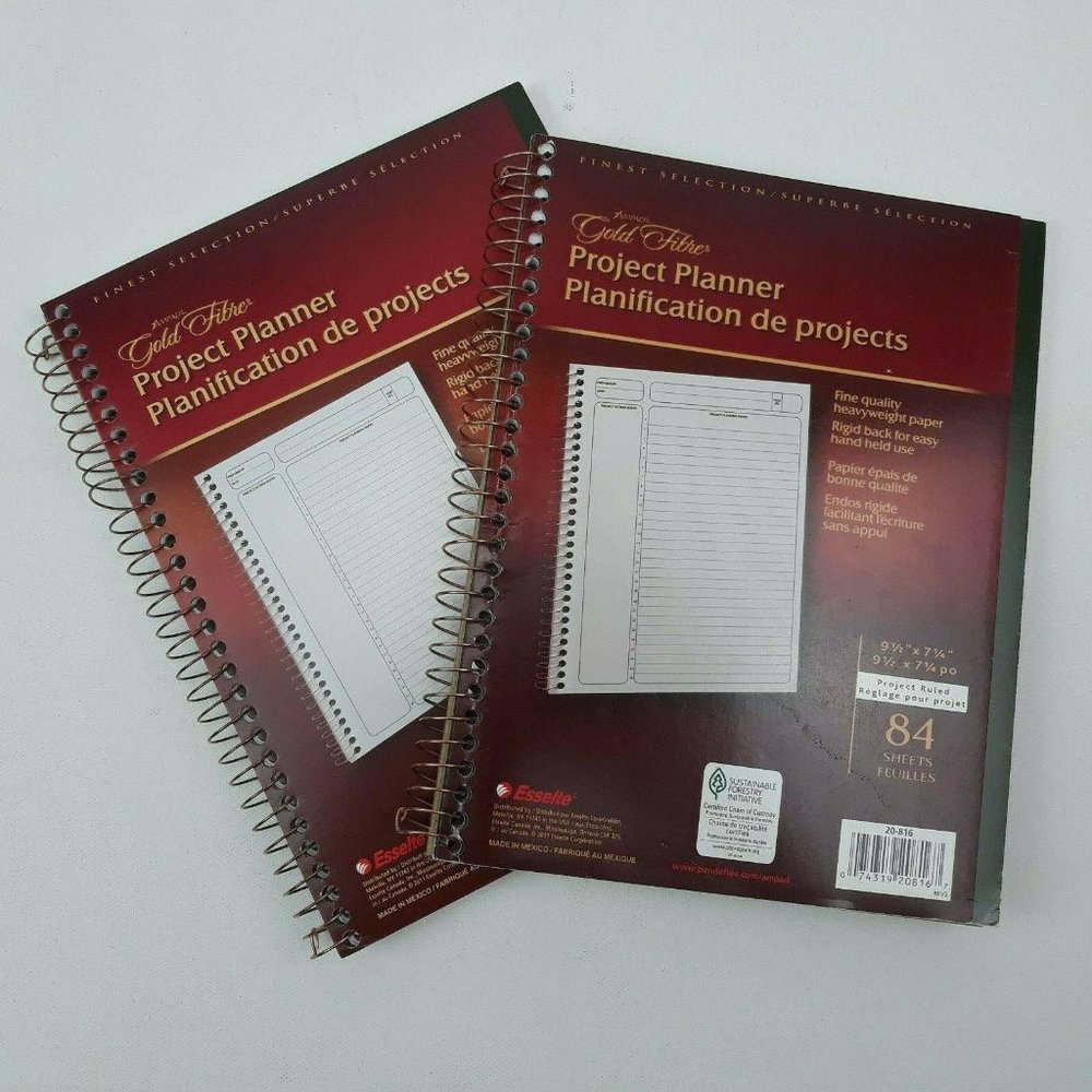 Ampad Gold Fiber Project Planner Heavyweight 84